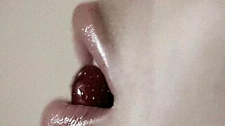 Just a simple lips fetish video with a cute babe 😘