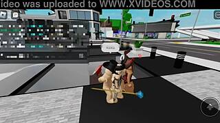 Rough Public Sex in Brookhaven Square with Prostitute Friend.