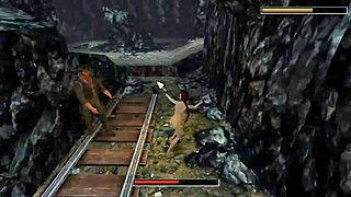 tomb raider nude accident in public outdoor