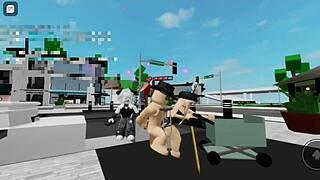 Rough Public Sex in Brookhaven Square with Prostitute Friend.