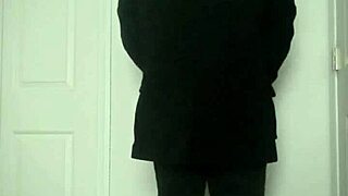 Stretching Arms For Exercise As If Its Masturbating!