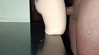 sally's anal sex ends with cum on thighs