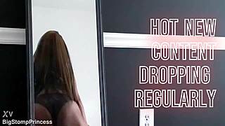 Ebony beauty shakes her ass seductively in lingerie and costume while dancing