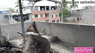 horny couple couldn't find better place so fucking on construction site