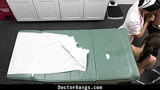 i'm the olympic gymnast teen getting stripped by the doctor for a medical check-up, oh no!