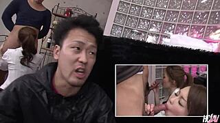 Seks toys bedrijf huurt Japanse babes Yu Sakura en Yuri Aine voor ongecensureerde actie