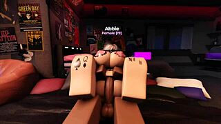 I fucked the roblox slut and filled her ass with my cum