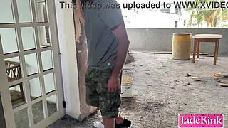 horny couple couldn't find better place so fucking on construction site