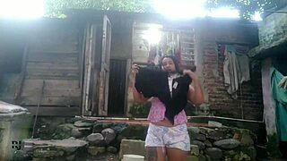 mi hermanastra smells underwear in lesbian oral and masturbation session