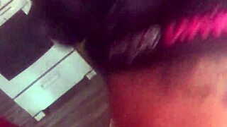 daddy licks hairy housewife ass in close up