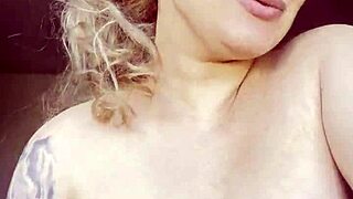 hot natural boobs blonde girl bounces in doggystyle