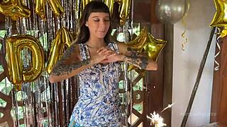 Best Birthday Surprise: Real Cock Fills My Ass With Milk.