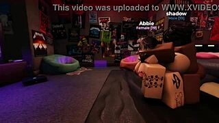 I fucked the roblox slut and filled her ass with my cum