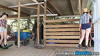 teen cowgirls ask, 'want our facial?'