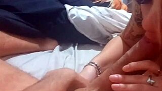 big ass teen teases stepdad's penis, making him nervous