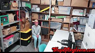 Kinky Teen Bound After Shoplifting in Store