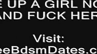 Red's ass punished with harsh whipping in bondage.