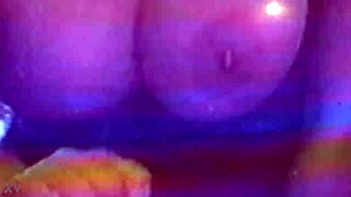 Bold titty fuck with big tits babe in intense action