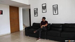 Bodybuilder Teaches Latina Stepdaughter Doggy and Missionary Fucking