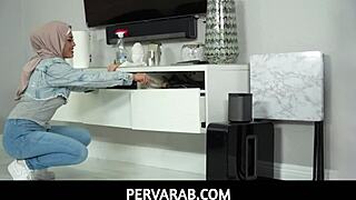 pervarab cute arab babe veronica valentine bounces on lucky studs cock