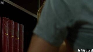 Cute TS dreams of anal in library