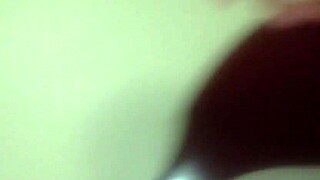 Bent over in doggystyle with oil because it hurts