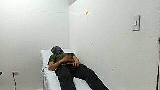 Kinky Fat Doctor Masturbates Huge Cock In Office, Dominating Cute Young Patient