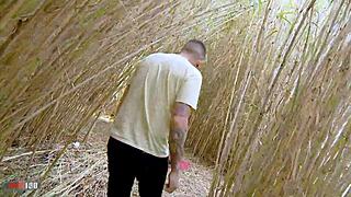 Young French Angela Kiss Jerks Off and Gets Fucked in the Reeds