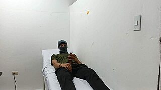 Kinky Fat Doctor Masturbates Huge Cock In Office, Dominating Cute Young Patient