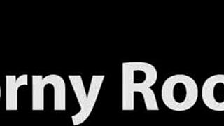 Roommate bent over for doggystyle pussy fuck in bathroom after massage