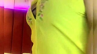 Mature BBW wife licks big tits in kitchen webcam