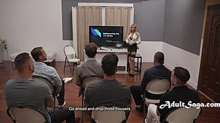 Bimbo Leads Hands On Sex Workshop With Rough Banging And Gangbang