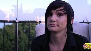 Two Brunettes Enjoy Sensual Kissing And Touching In Softcore Scene With Tattoos