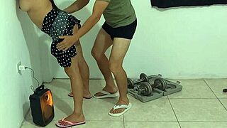 I Fuck My Stepmother In The Gym Visit!