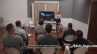 Bimbo Leads Hands On Sex Workshop With Rough Banging And Gangbang