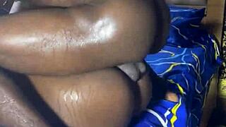 Ebony teen 18+ babe gets hardcore doggystyle fuck with monster cock orgasm
