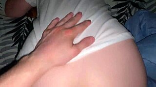 turn the tv up so parents dont hear, stepsis came to fuck after dinner