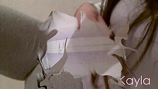 Slideshow of teen girl Kayla in wet diaper, suggestive lover play with fetish elements.