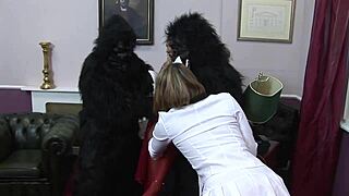 renee richards takes massive tittie cumshot while antonia deona watches the anal gaping.