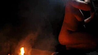 we're naked in the forest, sucking each other's cocks