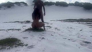 Brazilian amateur fucks greek beauty in anal doggystyle with monster cock