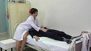 Nympho Asian Teacher Anal Fingering Strapon Pegging