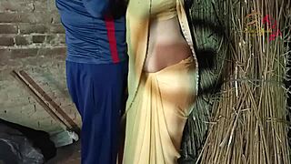 Brother-In-Law Fucks Sister-In-Law Outside The House