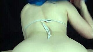 thick ass pawg lizzie buns stuffs her ass with buttplug and twerks on huge dildo