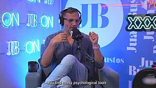 latina's rough vibrator leads to deepthroat on podcast