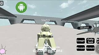 Big Ass Cumshot in Roblox Sex Scene