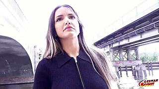 german scout - first anal fuck at pickup casting for big butt teen 18+ crystal richi, huge monster cock riding