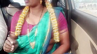 Indian housewife fucks husband's father in car with dirty talk