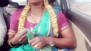 Indian housewife fucks husband's father in car with dirty talk