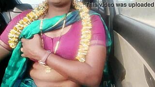 Indian housewife fucks husband's father in car with dirty talk